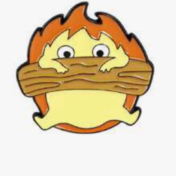 Otaku Ramen Jewelry - 1 piece unisex multicolor flame fire sprite enamel pin brooch backpack clothes